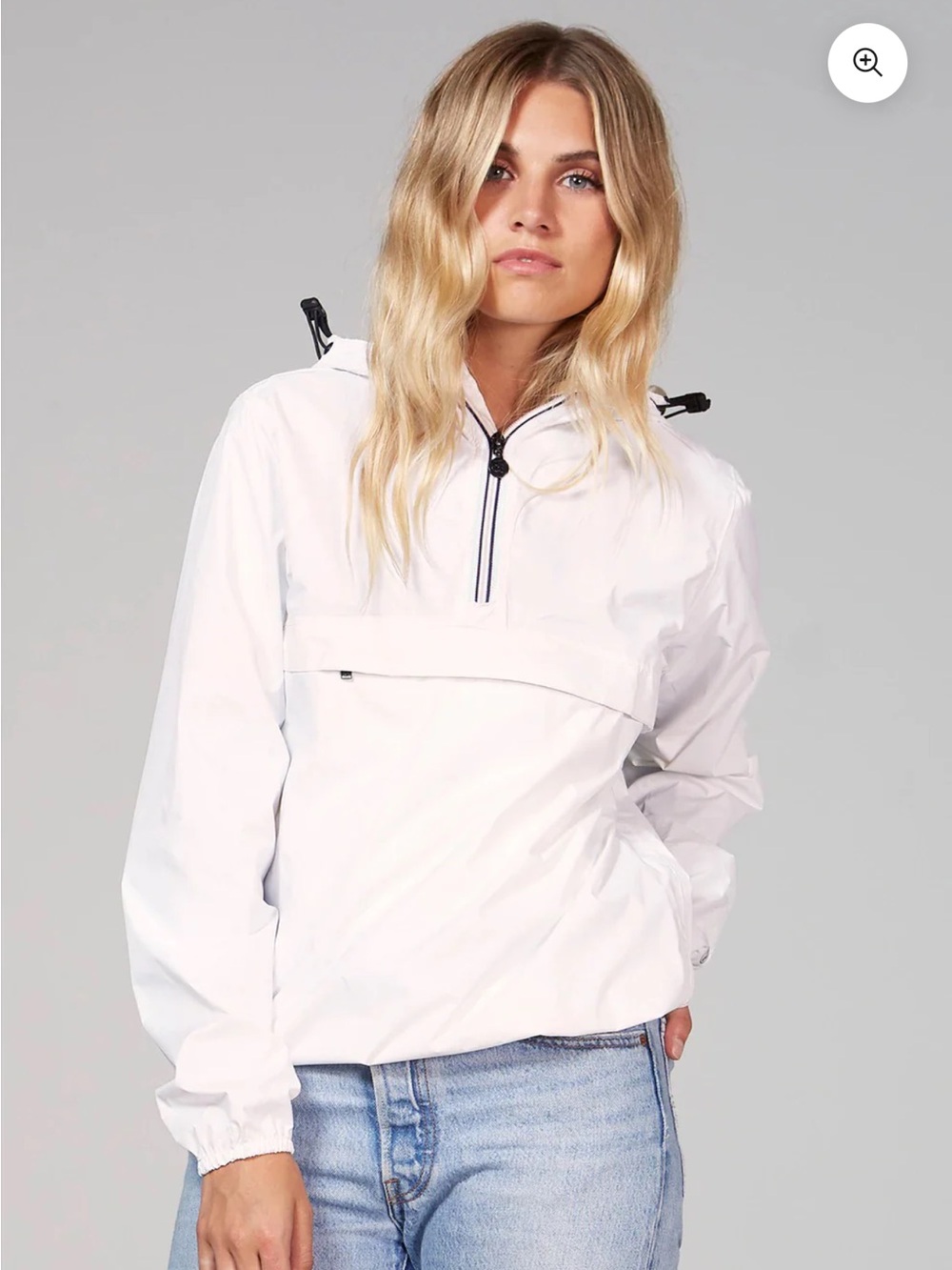 O8 White Windbreaker